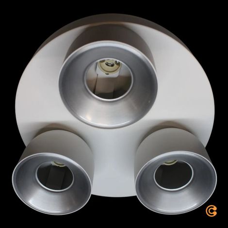 [NEUWERTIG] B-Ware Nordlux Downlight Leuchte Gu10 Pitcher Weiß Metall Dreiflammig Rund Deckenlampe