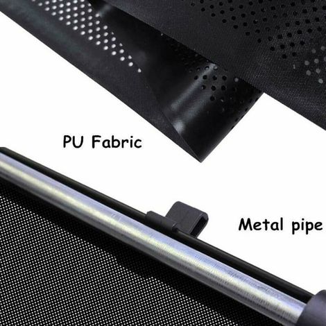 Store occultant rétractable pour vitre latérale auto, pare-soleil enroulable, protection voiture, rideau anti-UV, 2 pièces, universel, intérieur véhicule (1/5)