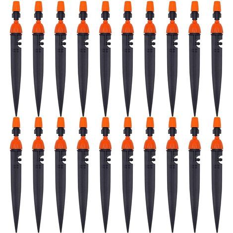 Adjustable Drip Irrigation Nozzle for Garden Plants, 360 Degree Dripper Atomizer, Cooling/Irrigation Equipment (20 Pack) (1/5)