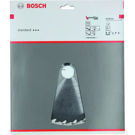 Hoja sierra circular Speedline Wood 235 x 30/25 x 26 mm 30  BOSCH 2608640807 (1/2)