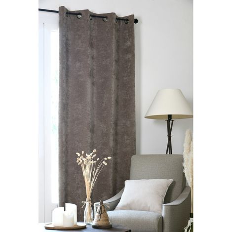 OXFORD - Rideau  Obscurcissant et Thermique Velours 140x260 cm