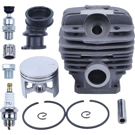 Réparation cylindrée piston 48 mm pour Stihl MS360 MS340 034AV 036, pièce 1125 020 1215, cylindre, piston, goupille, segment, circlip, petit bouchon, grand bouchon, bougie, roulement à aiguilles (1/5)