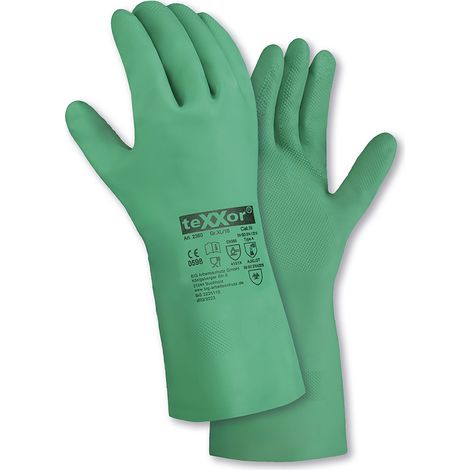 teXXor Chemikalienschutz-Handschuhe NITRIL grün 2360 Größe 11 (1/3)