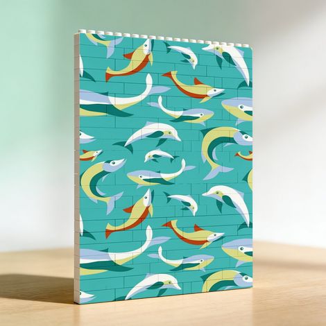 Cadre photo en blocs et briques, cadeaux d’anniversaire pour elle et lui (1/5)