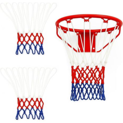 2 x Polyester Net Basketball, Durable Replacement for Outdoor Basketball Basket, Indoor and Outdoor Use (1/5)