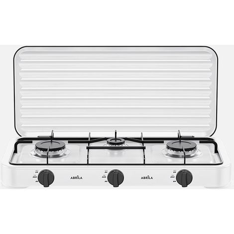 Cuisine au Gaz Butane Foster Blanche 5400W 3 Brûleurs