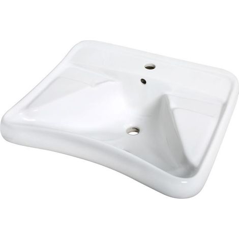 Ergonomischer Keramik-Waschtisch der Serie EASY Idral 10191 Weiß - Keramik