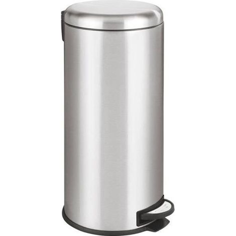 Poubelle à pédale inox URBAN argent 30L