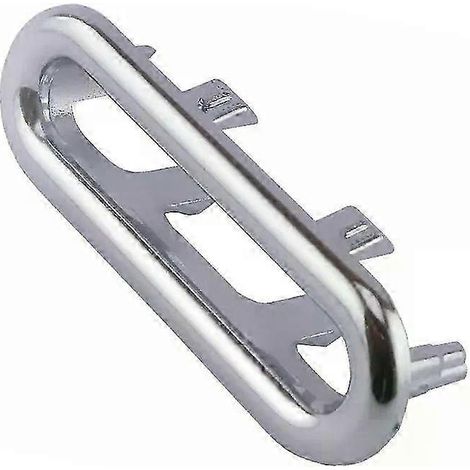 Überlaufabdeckung, Überlaufring, Keramik-Waschbeckenlochabdeckung, Kappe, Zierleisten, Abdeckung, Waschbeckenzubehör, ovaler Ring, Ersatzteil - JXLGV (1/5)