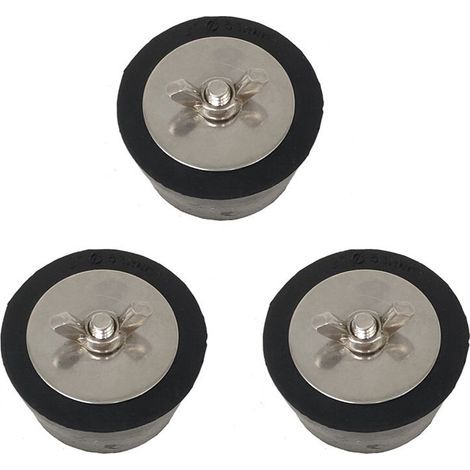 3 PièCes Bouchon en Caoutchouc Bouchon de Piscine Prise D'Hivernage pour 2 Pouces Trou de Tuyau Accessoires de Piscine Outils de Jardin (1/5)