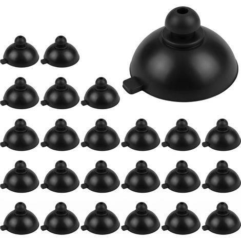 24 Ventouses en Caoutchouc 34mm Tête Ronde Fixation pour Pompe Tuyau Aquarium (1/5)