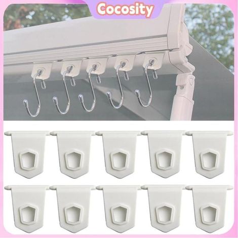 Cocosity Cintres d'auvent d'extérieur pour camping-car Lot De 10 Crochets Pour Auvent De Camping-car Kit De Crochets auto coffret (1/5)