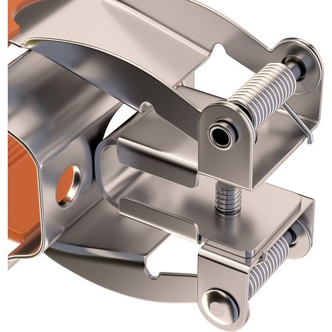 Supporto Da Incasso Per Binario In Metallo Colore Grigio (1/2)