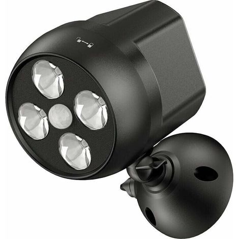 Lampe d'extérieur avec détecteur de mouvement étanche, projecteur LED avec capteur sans fil, lumière de sécurité extérieure pour escaliers, couloir, jardin, terrasse (1/5)