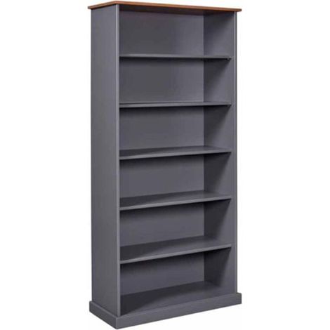 Étagère 5 Niveaux Design "Zernan" 194cm Gris (1/5)