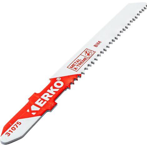 Lame de Scie Sauteuse 14 TPI - 75 mm lot de 5 Erko (1/3)