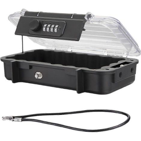 Coffre-fortCoffre-fort pour téléphoneCoffre-fort de sécuritéCoffre-fort de voyage transparent et étanche pour l'extérieurCoffre-fort à mot de passe (1/5)