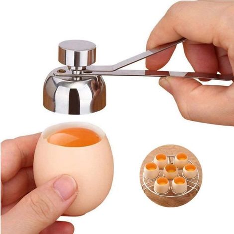 Outils d\'Oeufs - AYKRM - Ouvre Coquille d\'Oeuf - Acier Inoxydable - 10.5x3.5x1.7cm - 44g-Ywey (1/4)