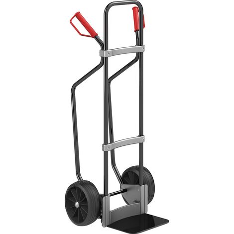 eurokraft pro, Diable avec semelles, noir, l x p bavette 280 x