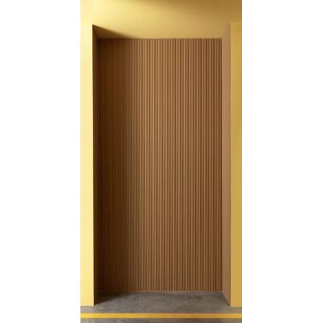 3d panneau mural Orac Decor WX205-2600 MODERN TRACK Dalle pour mur et plafond Élement décorative Moulure en stuc utilisable en double face un seul côté est prétraité design moderne blanc 2,6 m (1/5)