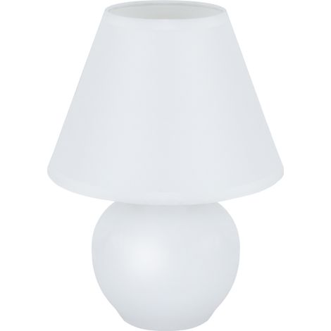 Lámpara de mesa de cerámica blanca 25W gala E14 Ideus 04400 (1/2)