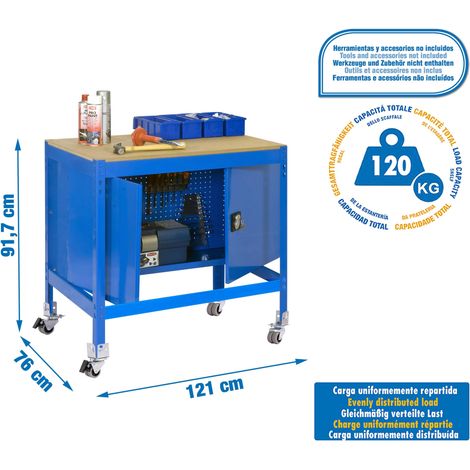 Simonrack Moderne Arbeitstisch Blau Robust und Praktisch