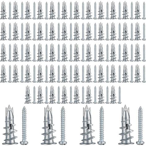 Wall Plugs for Plaster Plates with Screws Screws Dowels Wall Plugs for Hollow Metal Walls for Fixing Concrete Plaster Plates (1/5)
