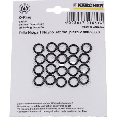 Kärcher – Kit de joints toriques par 20 28802080 – Accessoire pour autolaveuse et monobrosse – Résistant aux produits chimiques – Pour nettoyage professionnel