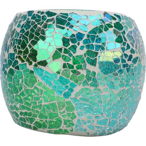 Bougeoirs en mosaïque de verre de style européen, accessoires de mariage, ornements, décorations de bar (1/5)