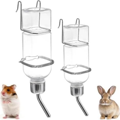 (Transparente) Babyflasche in Hasenform – Farbe unbekannt – 2 Stück – 350 ml – zum Aufhängen – auslaufsicher (1/5)