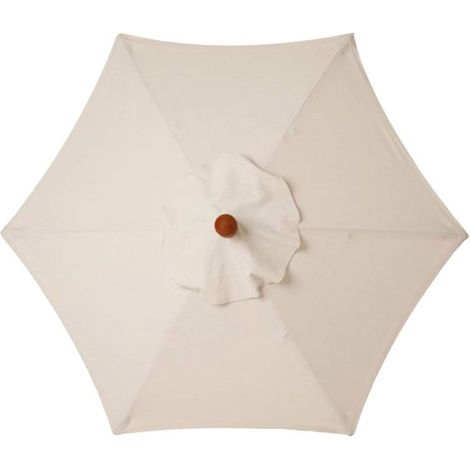 Funda de repuesto para sombrilla - Cubierta para toldo - Protección exterior - Impermeable y anti-UV - 2,7 m, 6 varillas - Beige (1/5)