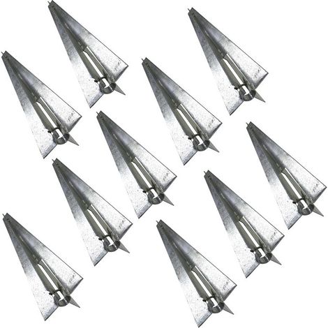 Manchon d'impact Support de poteau Manchon de sol 10 pièces Ancrage au sol (1/3)