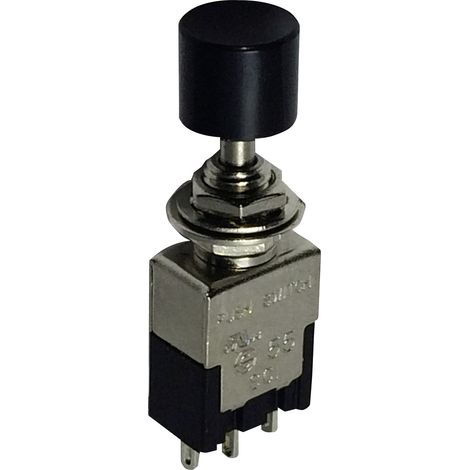 TRU COMPONENTS 1587791 TC-PA102A1BK Druckschalter 250 V/AC 3 A 1 x Ein/Ein rastend    1 St.