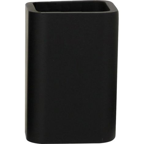 Bicchiere in poliresina nera - serie Onice