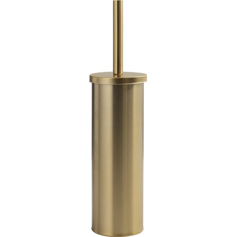 Scopino Wc Da Terra Oro Matt In Acciaio Inox  Ginestra