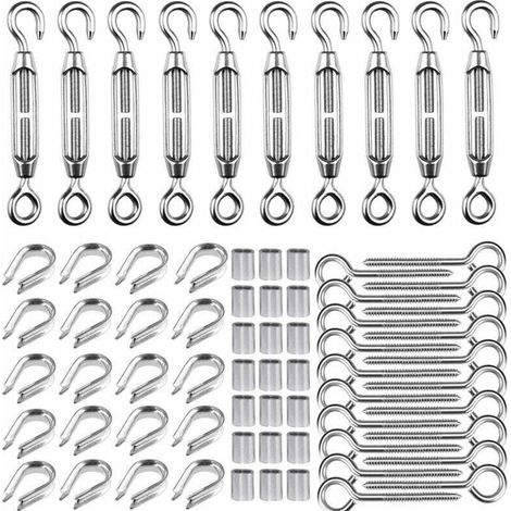 Spannzangen-Set M5 für 1/16-Kabel, Spannzangen-Set aus rostfreiem Edelstahl 304, Spannzangen-Set M5, Spannzangen M2, Spannzangen-Set M5, Spannzangen M2 für Kabel
