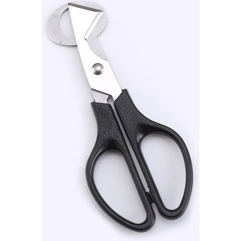 2 pièces en acier inoxydable oeuf de caille ciseaux oiseau coupe-oeuf coupe-oeuf caille coupe-oeuf ciseaux de cuisine 147cm noir (1/2)
