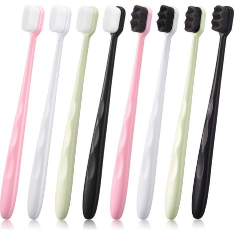 Micro-Nano Toothbrushes, Flat and Wavy Heads (Pack of 8) (1/5)