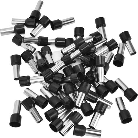 50 isolierte Rohr-Crimpkabelschuhe, Kabelendverbinder nach EU-Norm, 4 AWG E25-16 (1/5)
