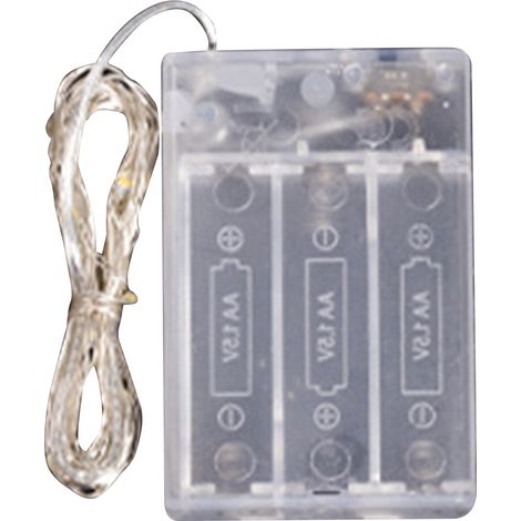 Guirlande Lumineuse LED Fil de Cuivre Décoration Intérieure Ambiance Romantique Chambre Dormitoire Boîtier Piles Flexible (1/5)
