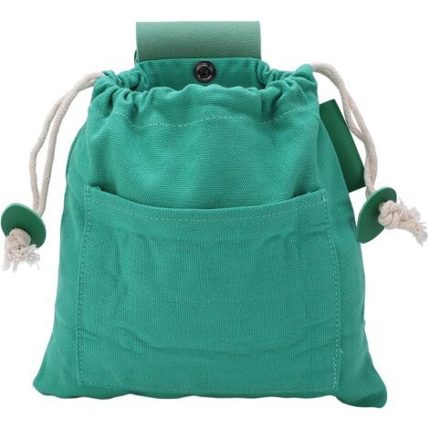 (Grün) Outdoor-Sammelbeutel für Lebensmittel, Canvas-Leder-Sammelbeutel für Lebensmittel, faltbarer Sammelbeutel für Lebensmittel, Outdoor-Camping-Aufbewahrung (1/5)