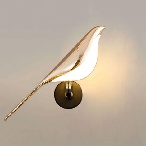 4500K Lampe Oiseau Mordern Bureau Lampe de Chevet Lumière Applique Murale, Lampe murale simple et créative pour oiseaux (1/3)