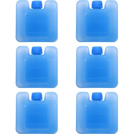 Lot De 6 Blocs De Glaçons Réutilisables Pour Ventilo Climatiseur Pour Ventilateur Portable Et Refroidisseur D'Air Pack De Glace Durable Pour Usage Maison Bureau ExtéRieur 7X7X3Cm