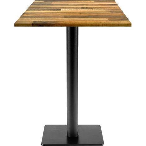 Mange-debout 60 x 60 cm - modèle Milan T noyer lamellé