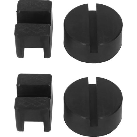 Kit de 4 patins de cric en caoutchouc ronds type V, support universel 2‑4T pour automobile (1/5)