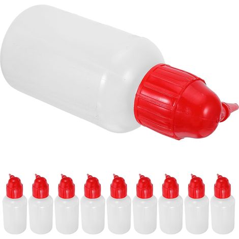 10pièces Flacons Souples de Rinçage de Sécurité Graduation Outils de Nettoyage pour Laboratoire Arrosage des Plantes et Pose Extensions (1/5)