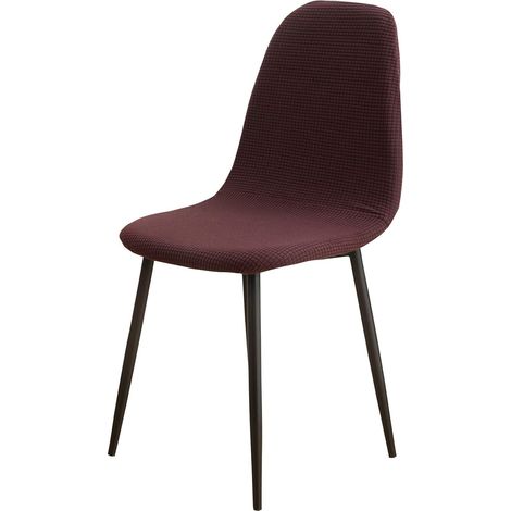 Set of 1/4/6 modern and retro jacquard dining chair covers for kitchen, living room, dining room, bar, cafe (cafe, 1 set) (1/5)