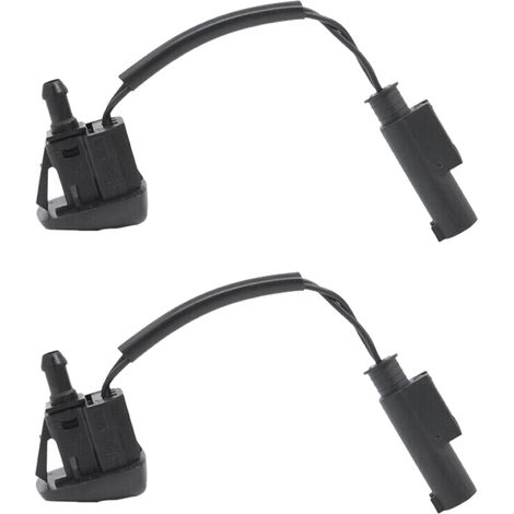 Lot de 2 buses de pulvérisation de lave-glace chauffantes 61667046060 pour Série 5 E60 E61 2004-2010 525I 528I 530I 535I 550I