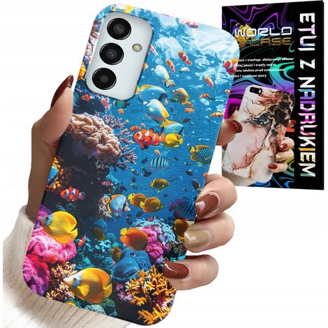 Custodia per Samsung Galaxy M23 - barriera corallina, pesci colorati, mondo sottomarino dei pesci (1/5)