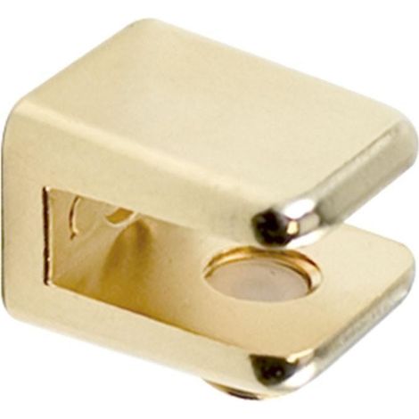 HERRAJES ALK soporte cuadradas 18x16 para cristal 6mm oro (caja 2) (1/2)